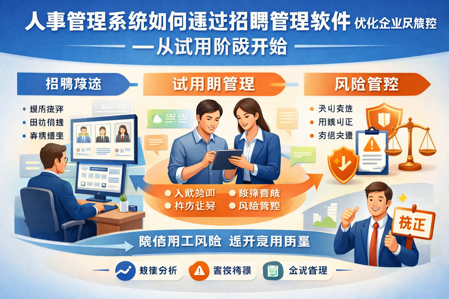 人事管理系统如何通过招聘管理软件优化企业风险管控——从试用阶段开始