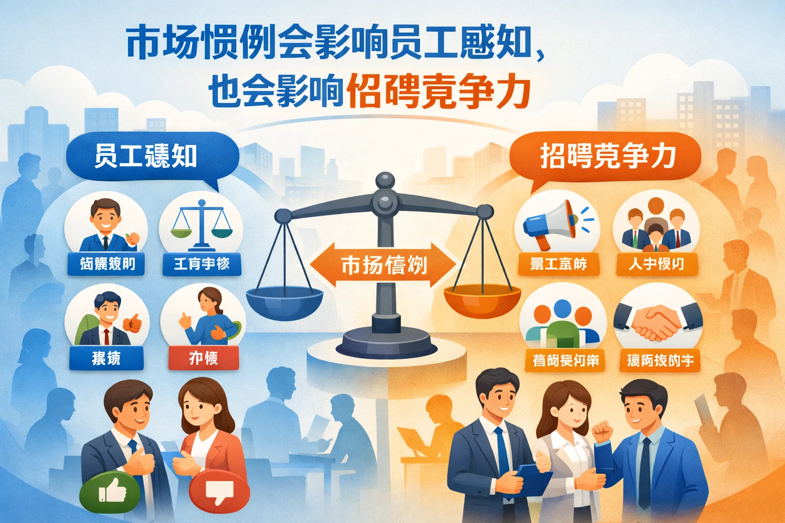 市场惯例会影响员工感知，也会影响招聘竞争力