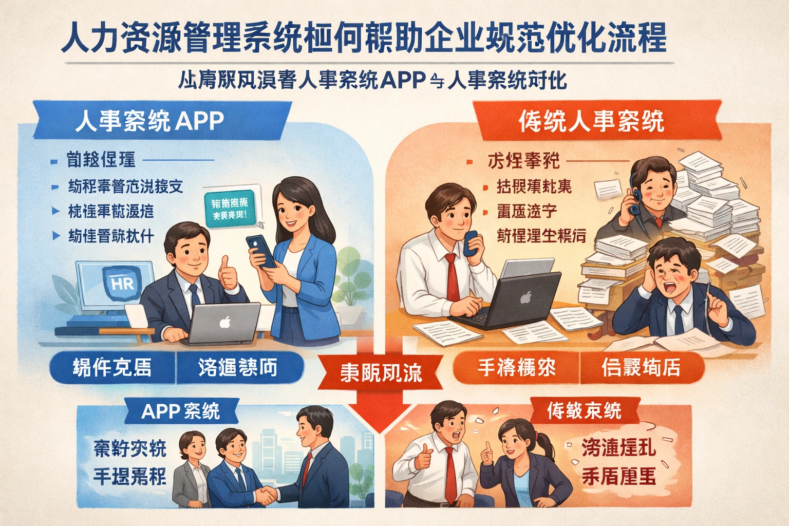 人力资源管理系统如何帮助企业规范优化流程：从离职风波看人事系统APP与人事系统对比