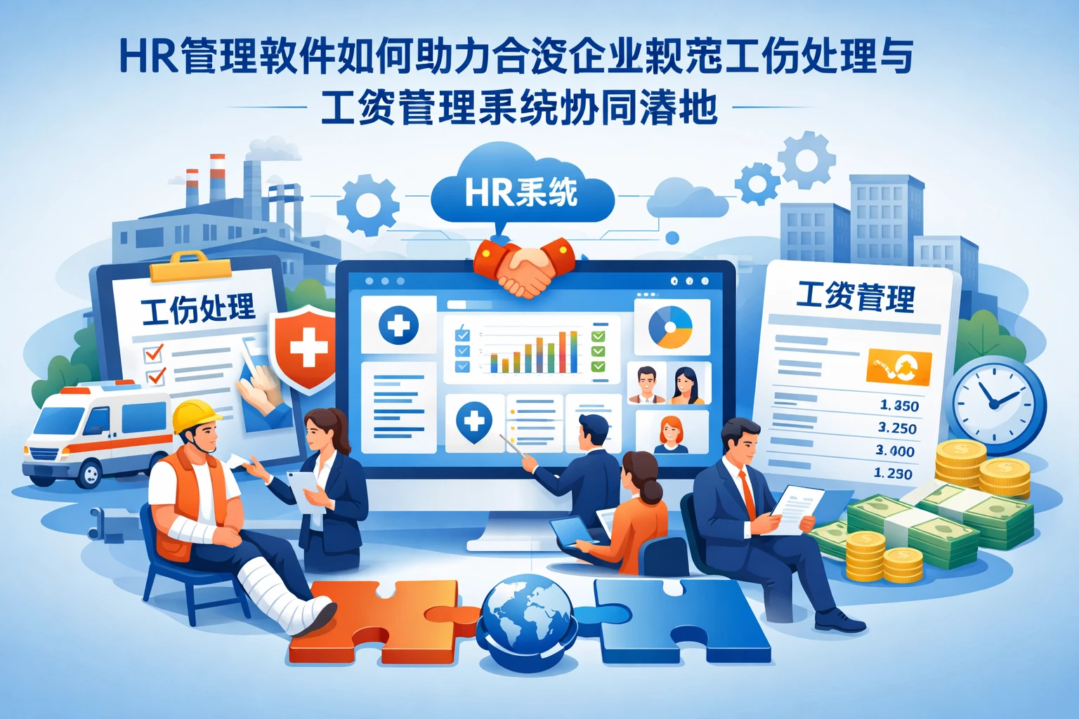 HR管理软件如何助力合资企业规范工伤处理与工资管理系统协同落地