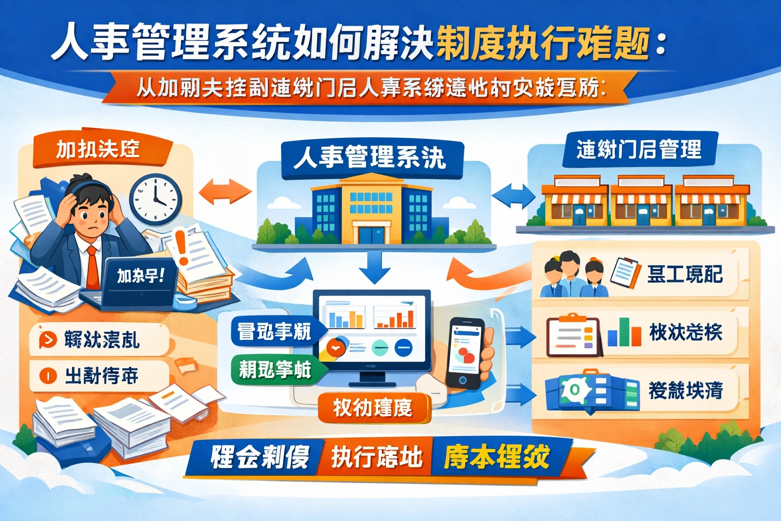 人事管理系统如何解决制度执行难题：从加班失控到连锁门店人事系统落地的实战思路