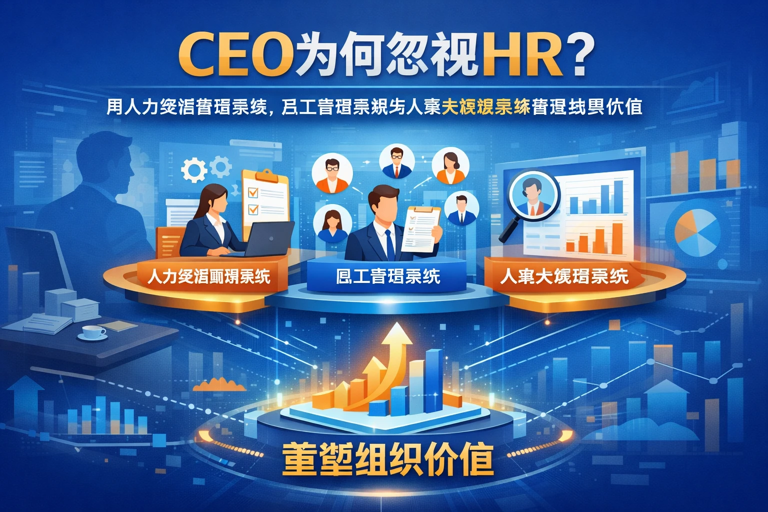 CEO为何忽视HR?用人力资源管理系统、员工管理系统与人事大数据系统重塑组织价值