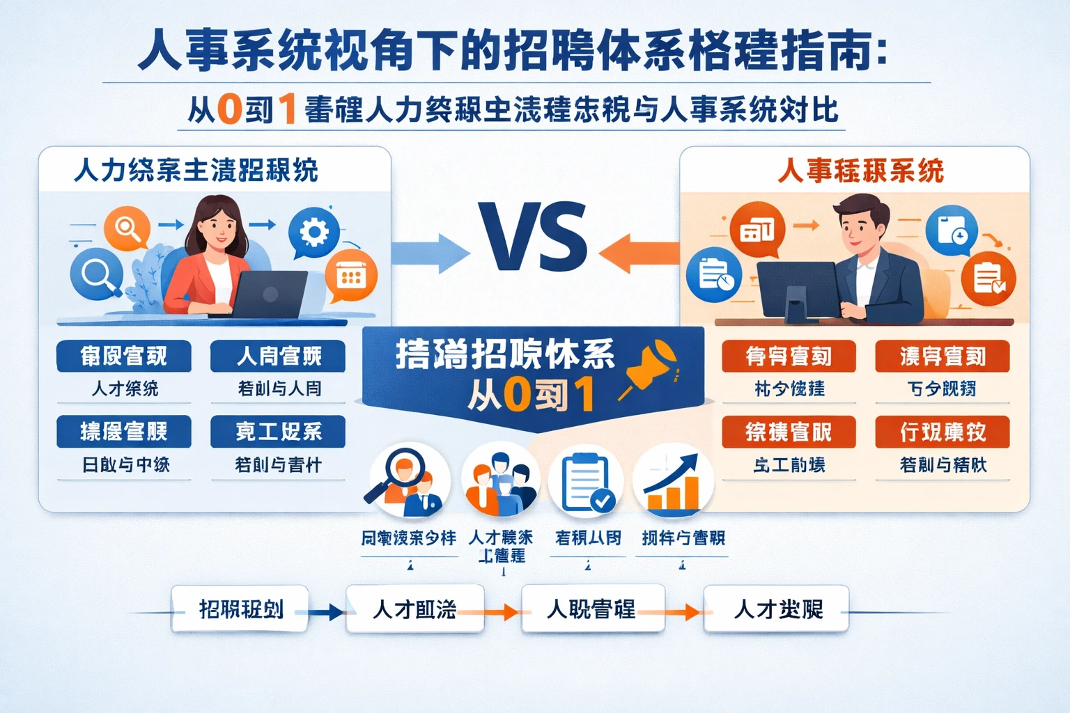 人事系统视角下的招聘体系搭建指南:从0到1看懂人力资源全流程系统与人事系统对比