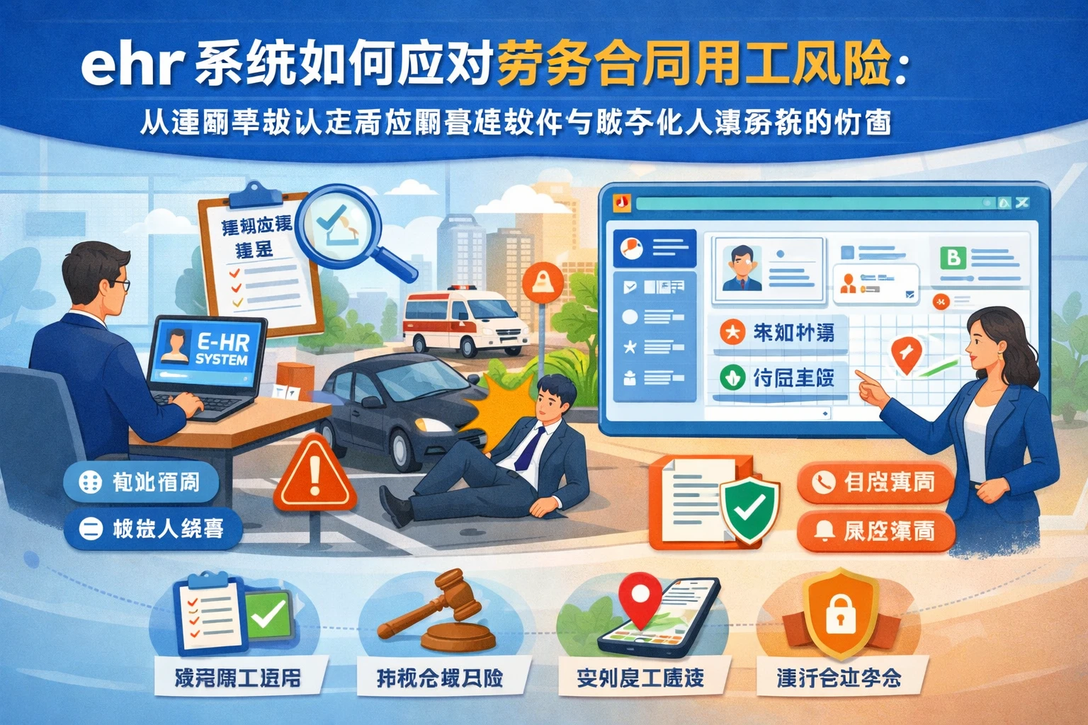 ehr系统如何应对劳务合同用工风险：从通勤事故认定看招聘管理软件与数字化人事系统的价值