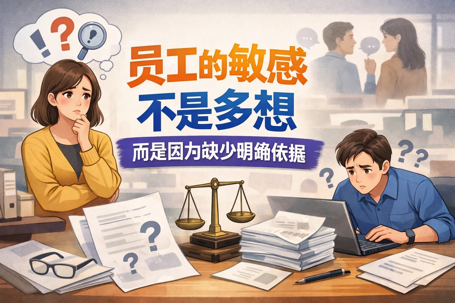员工的敏感,不是多想,而是因为缺少明确依据