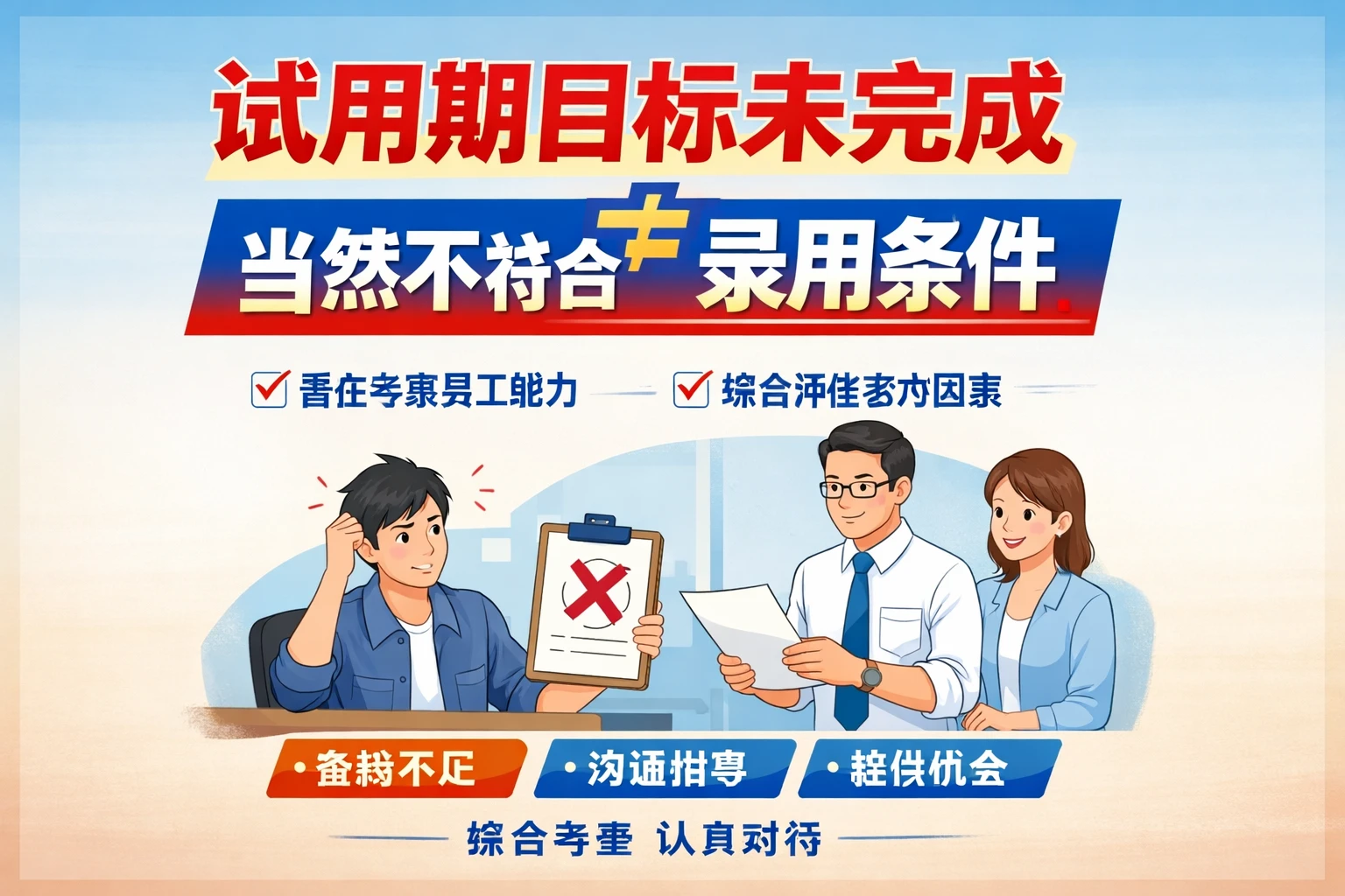 试用期目标未完成，不等于当然不符合录用条件