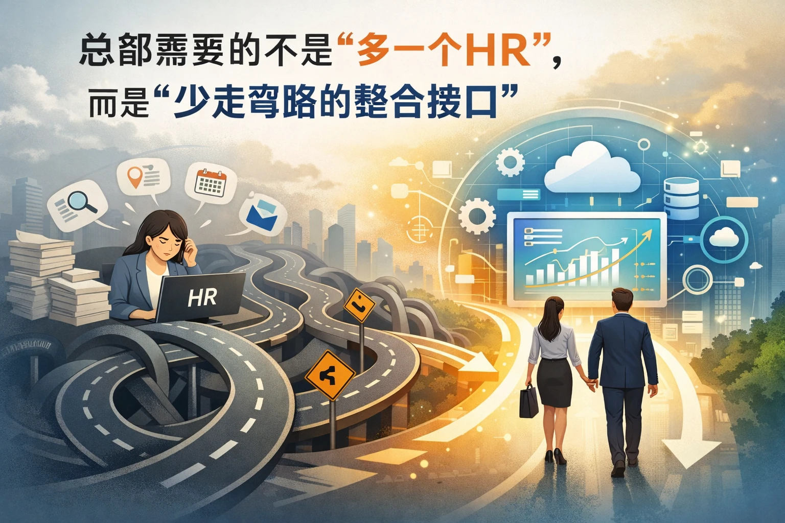 总部需要的不是“多一个HR”，而是“少走弯路的整合接口”
