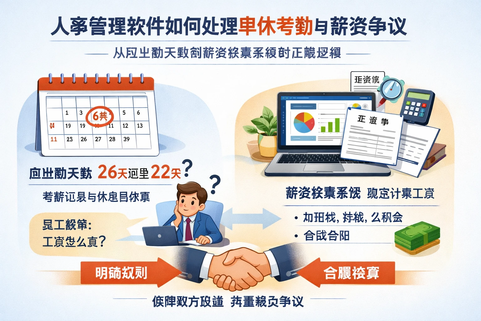 人事管理软件如何处理单休考勤与薪资争议：从应出勤天数到薪资核算系统的正确逻辑