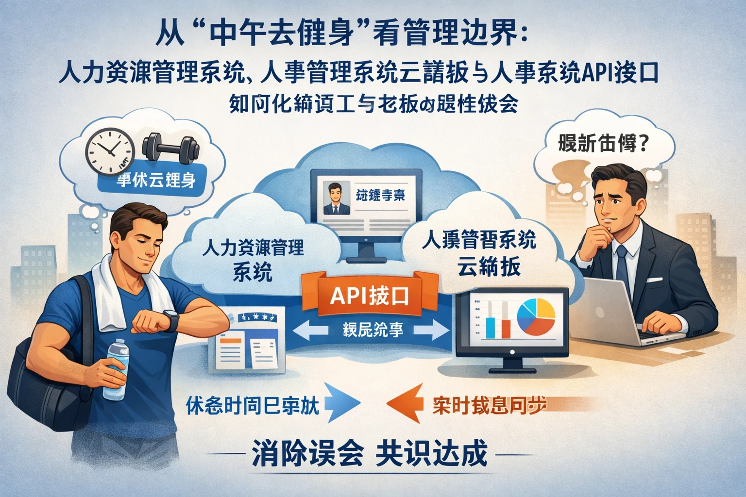 从“中午去健身”看管理边界：人力资源管理系统、人事管理系统云端版与人事系统API接口如何化解员工与老板的隐性误会