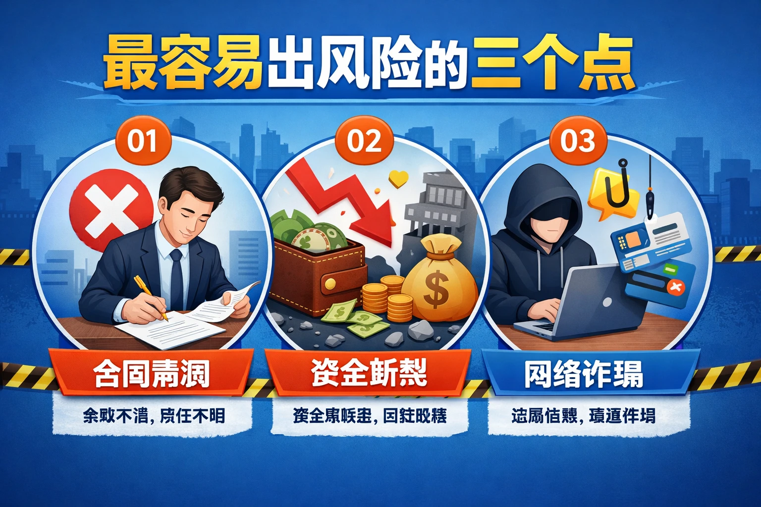 最容易出风险的三个点