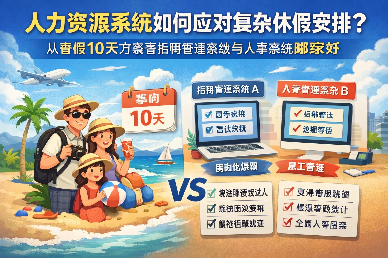 人力资源系统如何应对复杂休假安排？从春假10天方案看招聘管理系统与人事系统哪家好