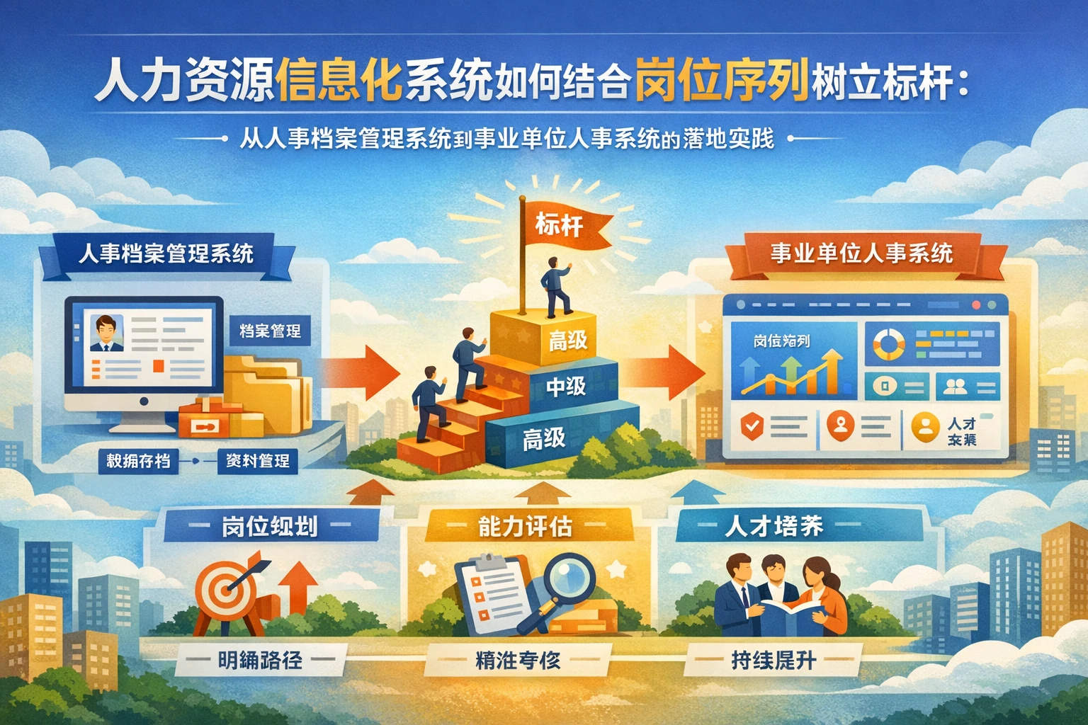 人力资源信息化系统如何结合岗位序列树立标杆：从人事档案管理系统到事业单位人事系统的落地实践
