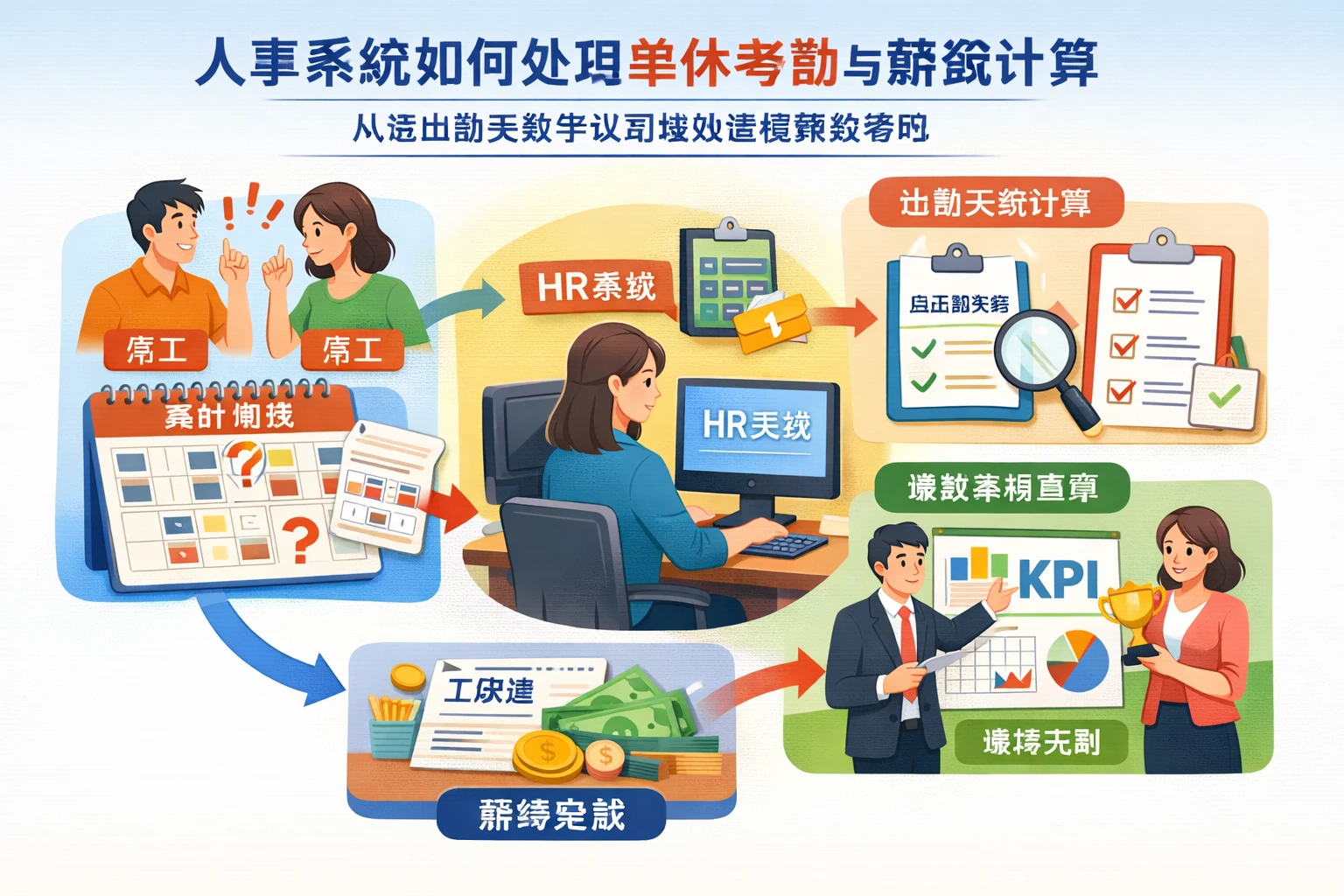 人事系统如何处理单休考勤与薪资计算:从应出勤天数争议到绩效管理系统落地