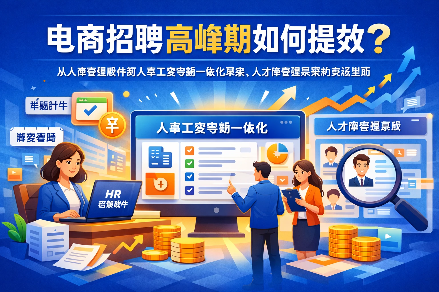 电商招聘高峰期如何提效?从人事管理软件到人事工资考勤一体化系统、人才库管理系统的实战思路