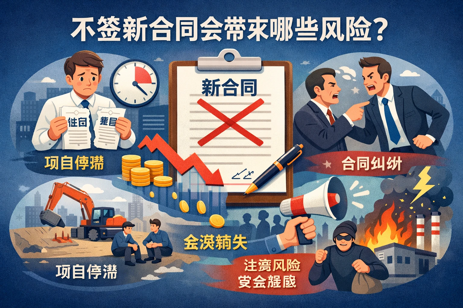 不签新合同会带来哪些风险