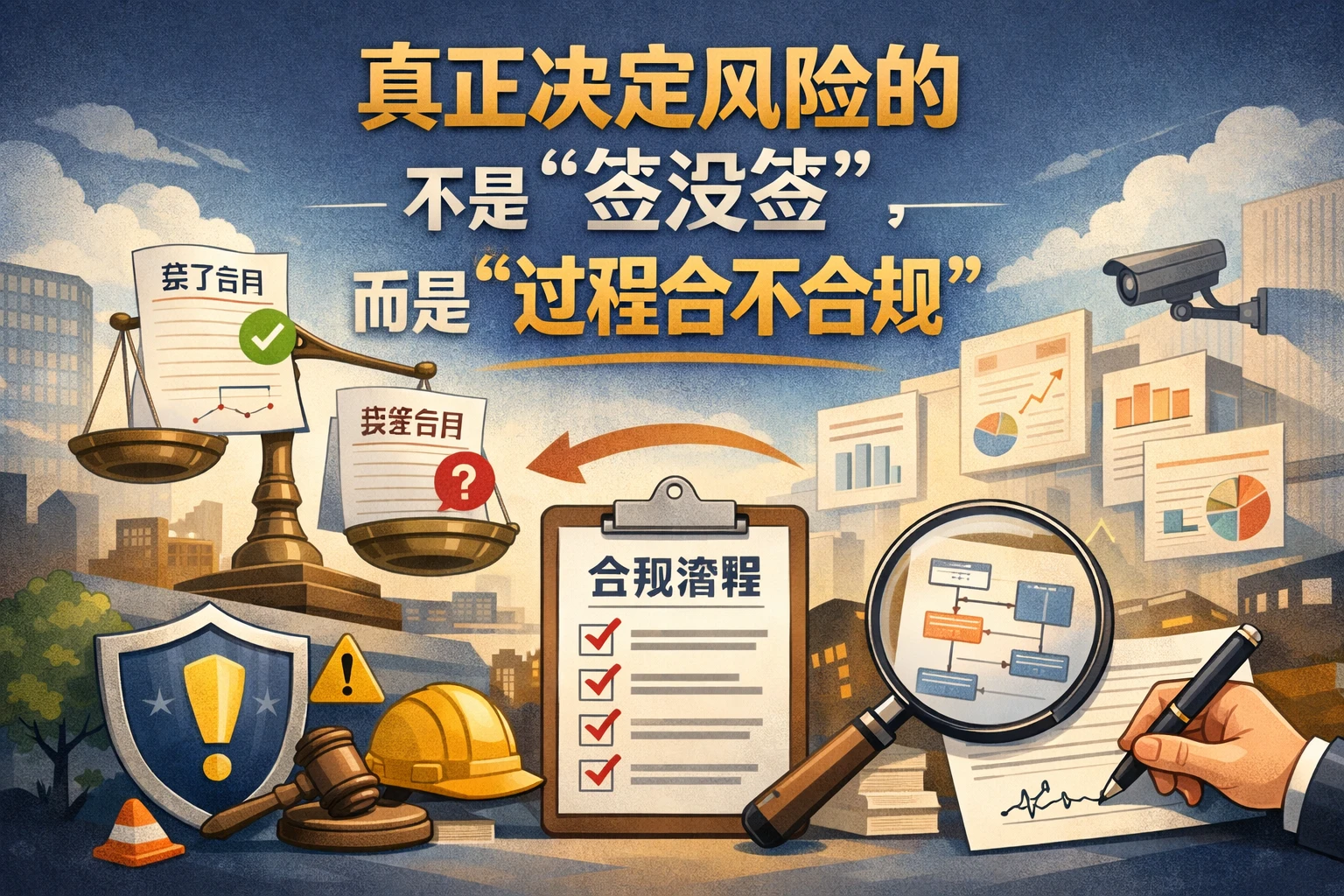 真正决定风险的,不是“签没签”,而是“过程合不合规”