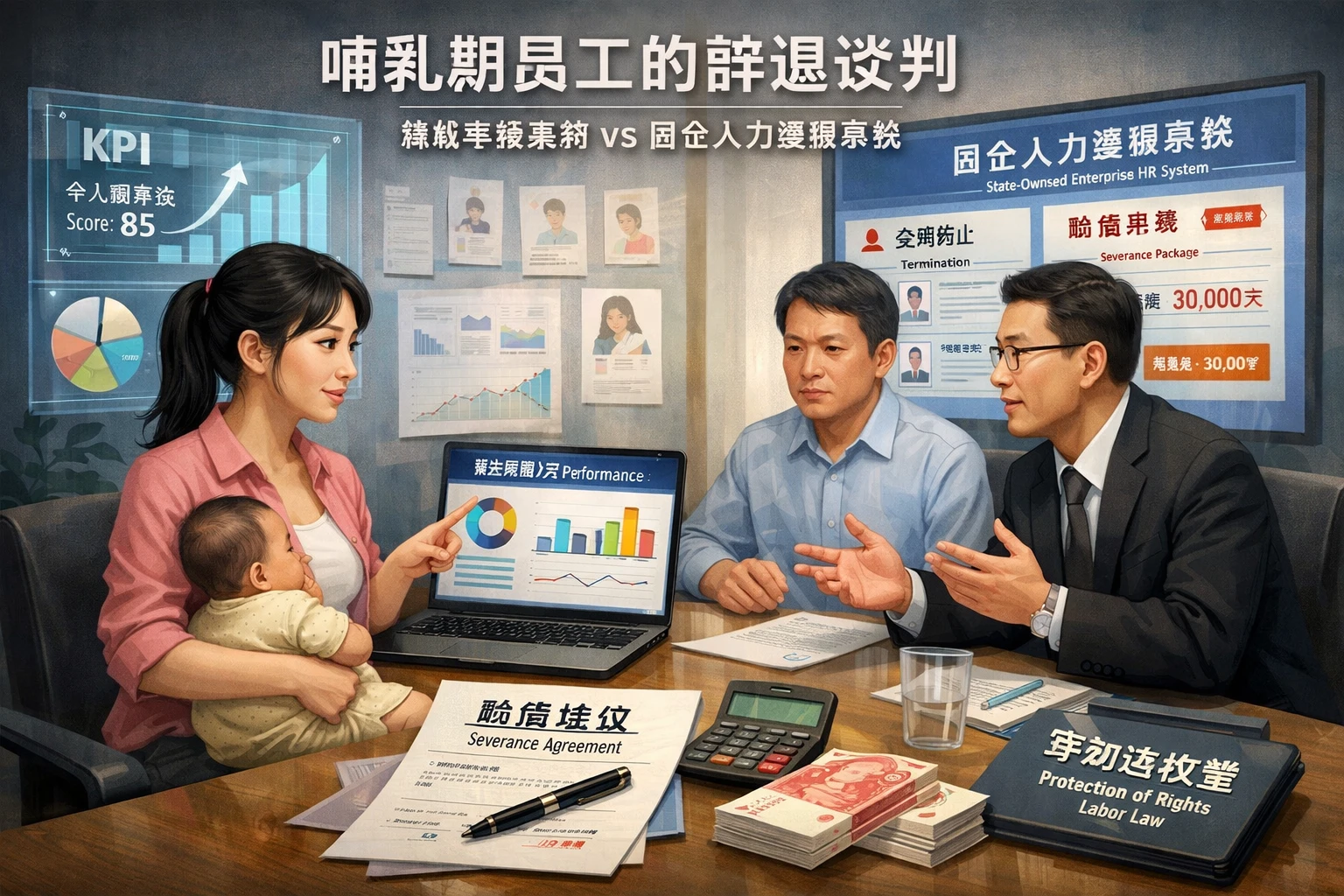 人力资源信息化系统视角下的辞退赔偿谈判：哺乳期员工如何借助绩效考核系统与国企人力资源系统思维争取利益最大化