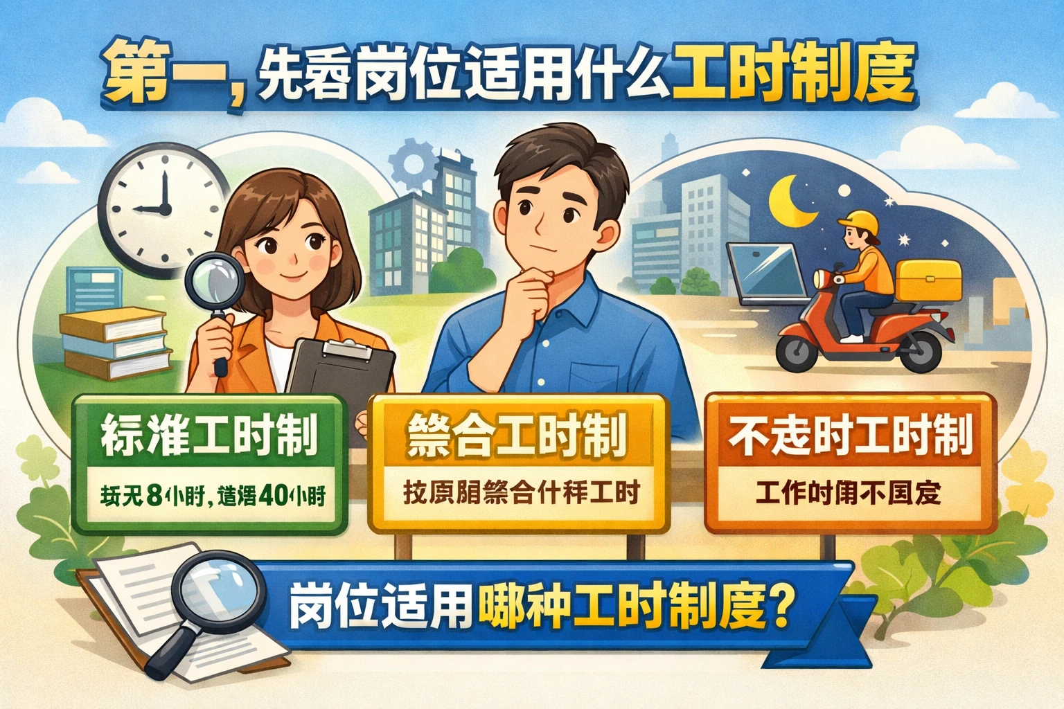 第一，先看岗位适用什么工时制度
