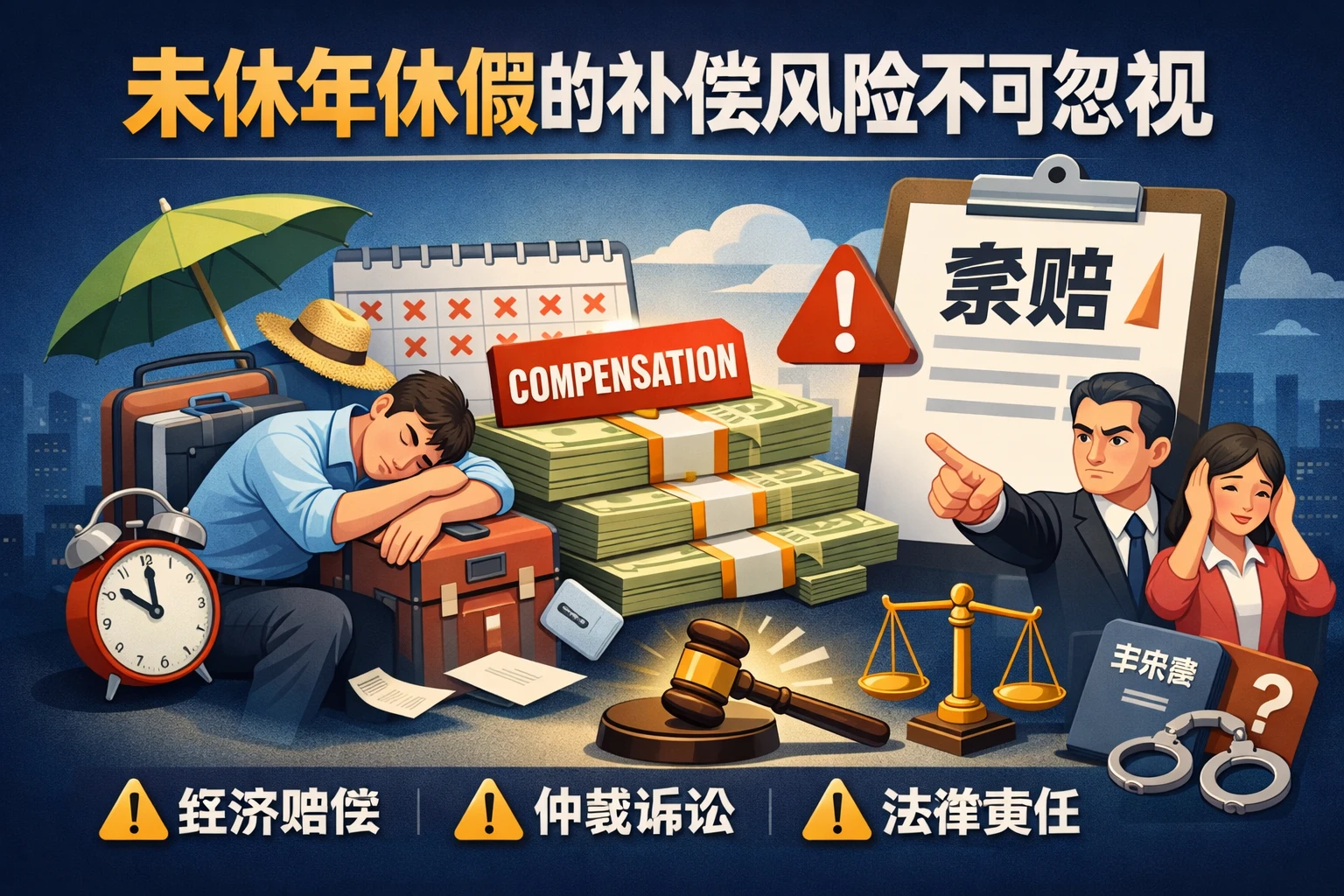 未休年休假的补偿风险不可忽视