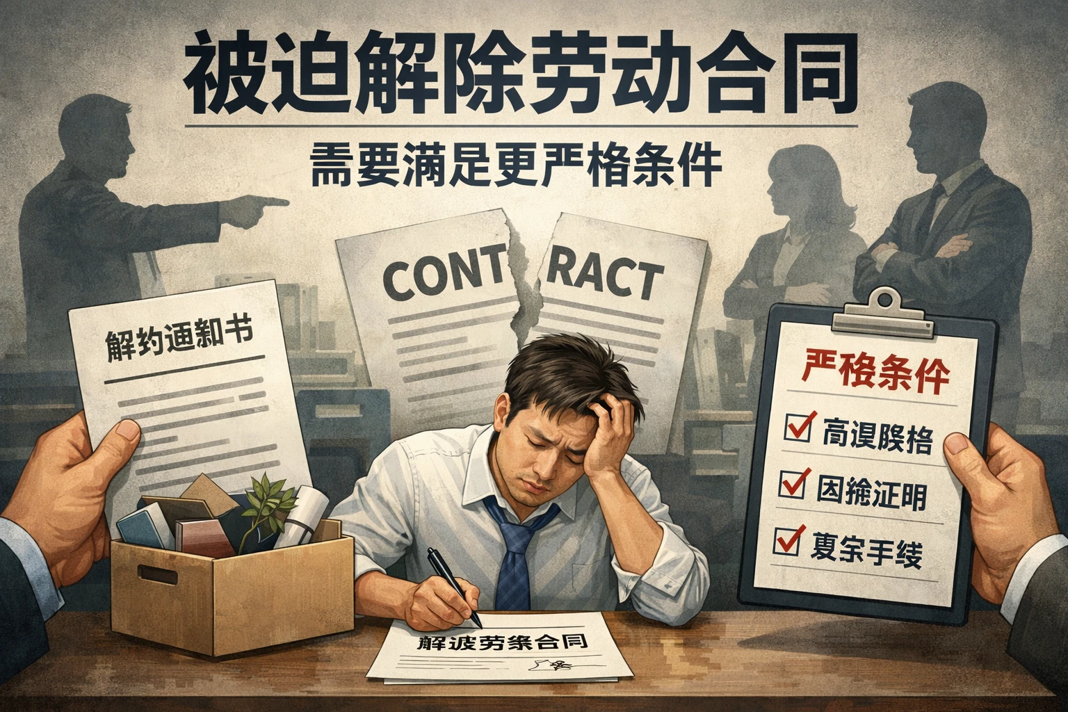 被迫解除劳动合同，需要满足更严格条件
