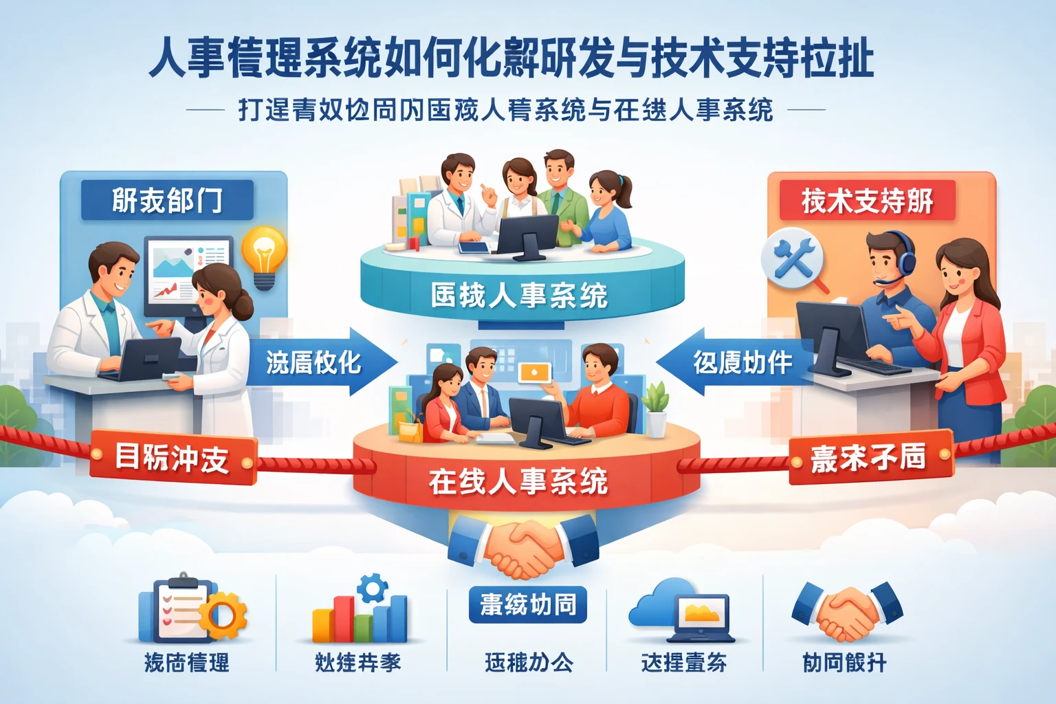 人事管理系统如何化解研发与技术支持拉扯，打造高效协同的医院人事系统与在线人事系统