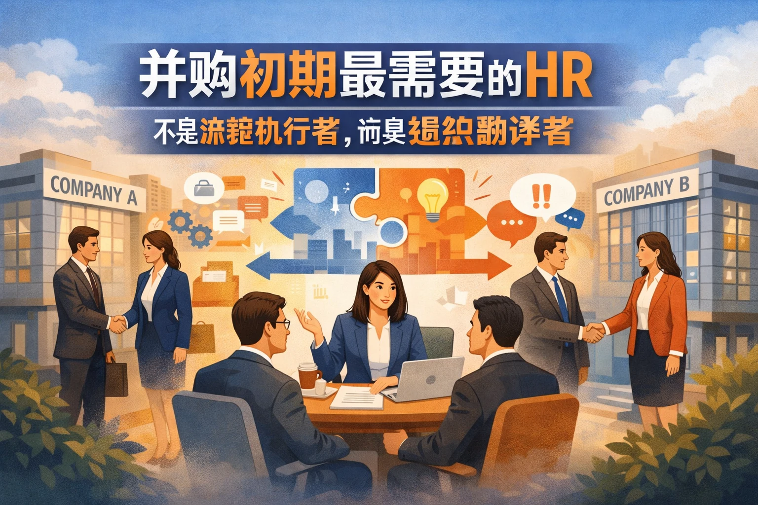 并购初期最需要的HR,不是流程执行者,而是组织翻译者