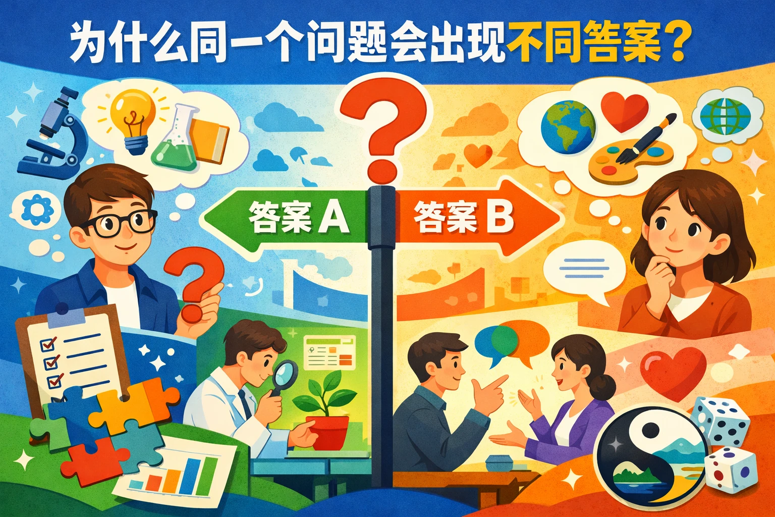 为什么同一个问题会出现不同答案