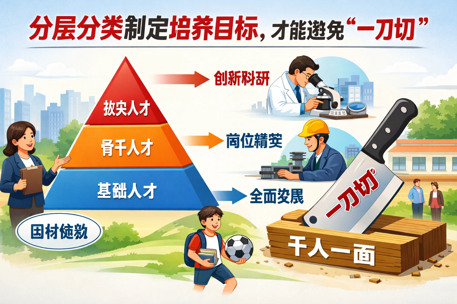 分层分类制定培养目标，才能避免“一刀切”