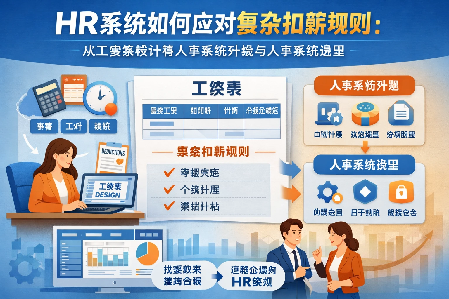 HR系统如何应对复杂扣薪规则：从工资表设计看人事系统升级与人事系统选型