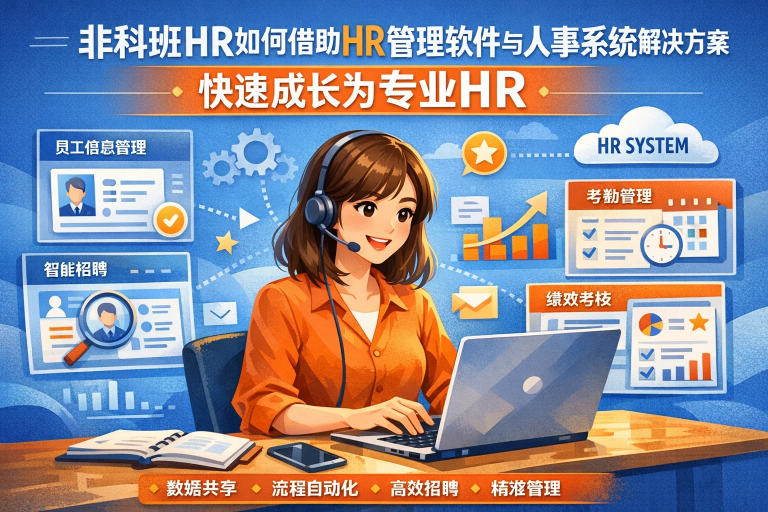 非科班HR如何借助HR管理软件与人事系统解决方案快速成长为专业HR