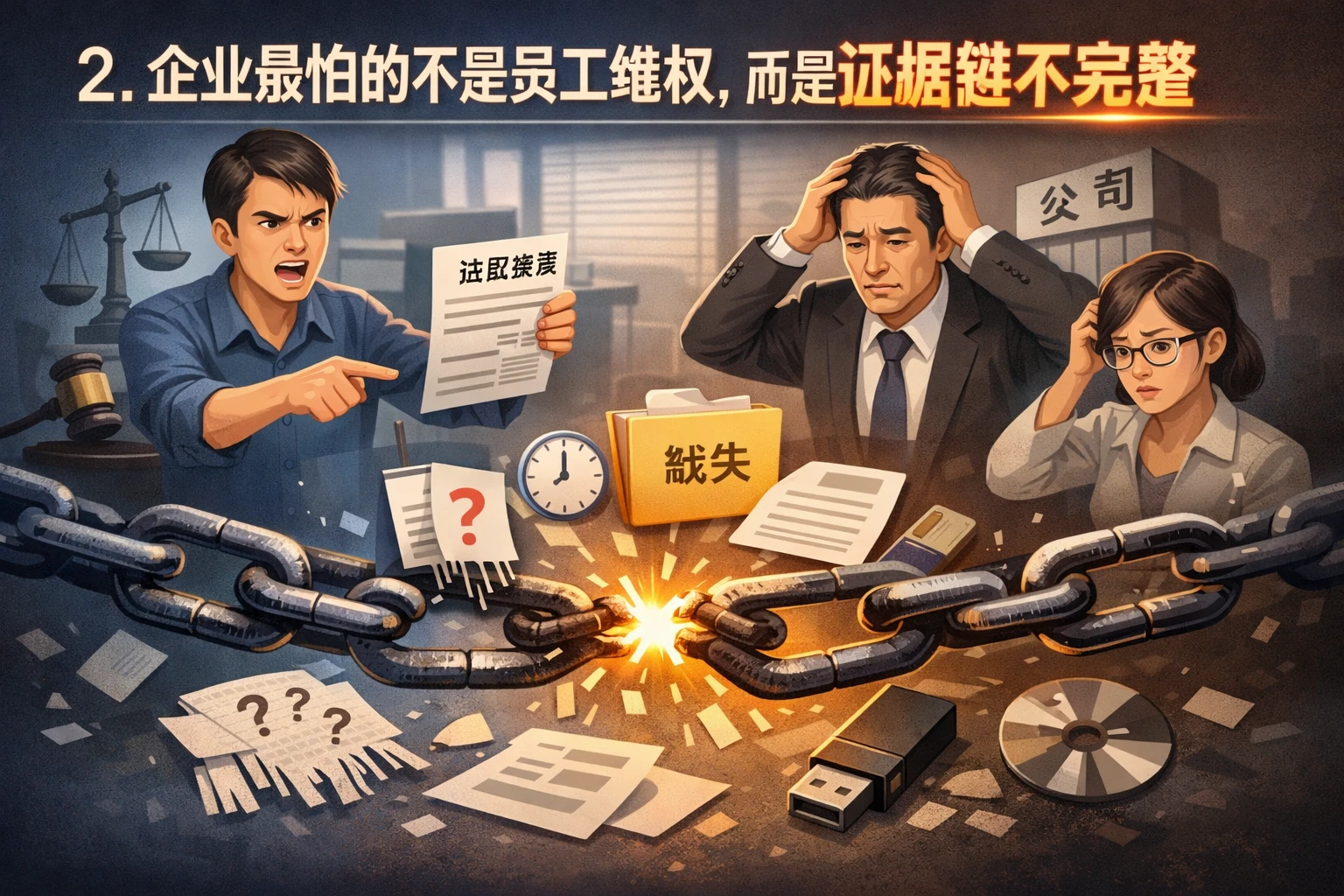 2. 企业最怕的不是员工维权，而是证据链不完整