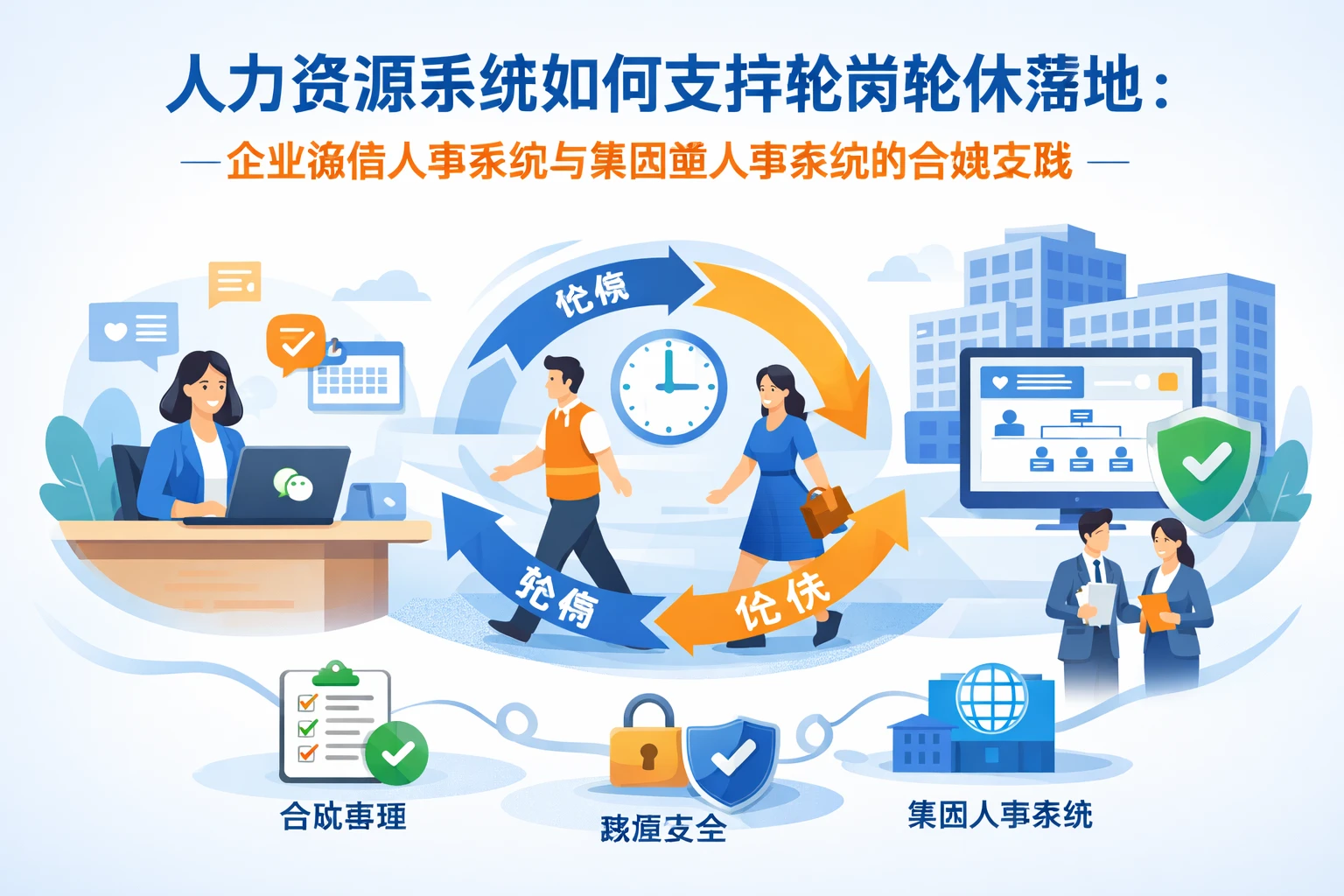 人力资源系统如何支持轮岗轮休落地：企业微信人事系统与集团型人事系统的合规实践