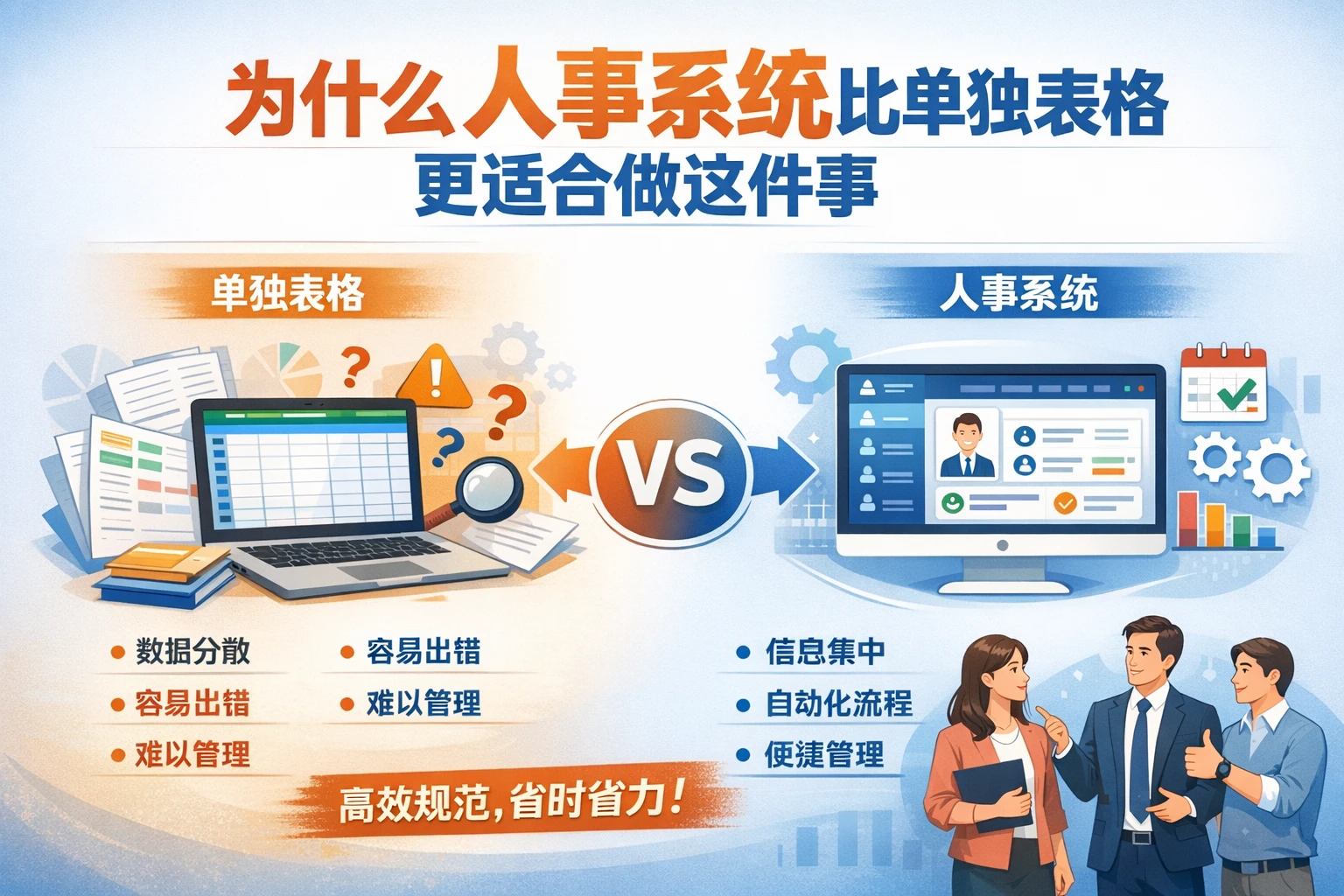 为什么人事系统比单独表格更适合做这件事