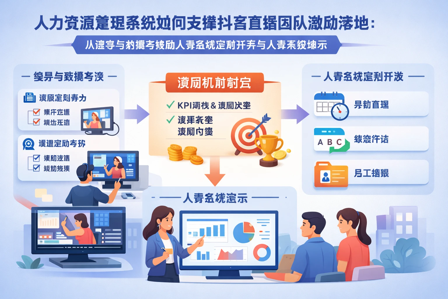 人力资源管理系统如何支撑抖音直播团队激励落地：从编导与剪辑考核到人事系统定制开发与人事系统演示