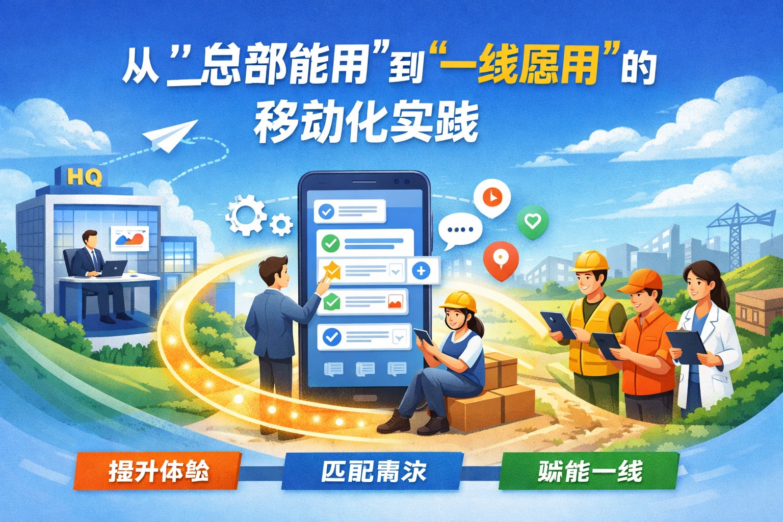从“总部能用”到“一线愿用”的移动化实践