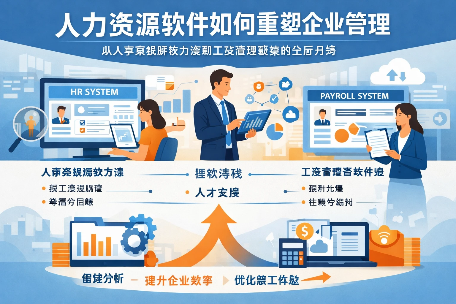 人力资源软件如何重塑企业管理：从人事系统解决方案到工资管理系统的全面升级