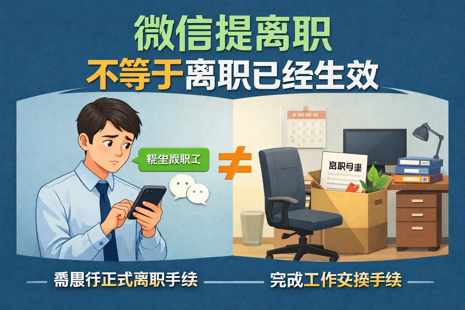 微信提离职，不等于离职已经生效