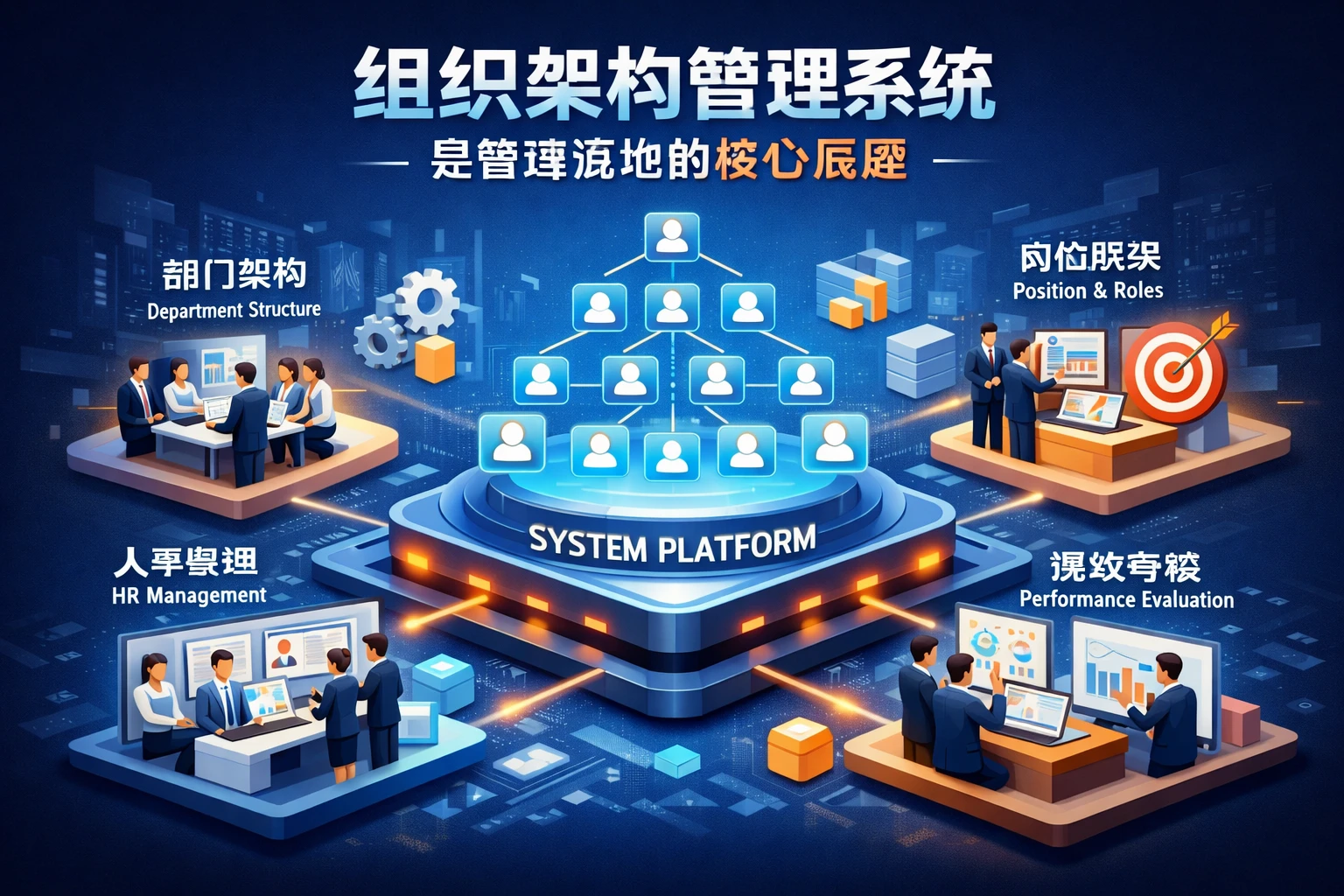 组织架构管理系统,是管理落地的核心底座