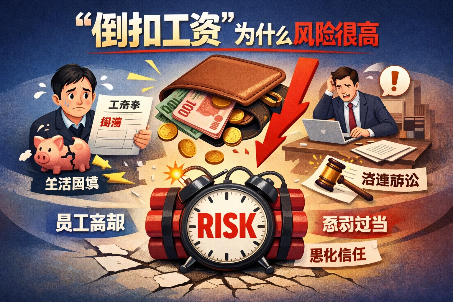 “倒扣工资”为什么风险很高