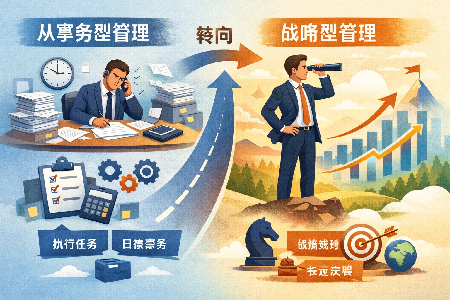 从事务型管理转向战略型管理