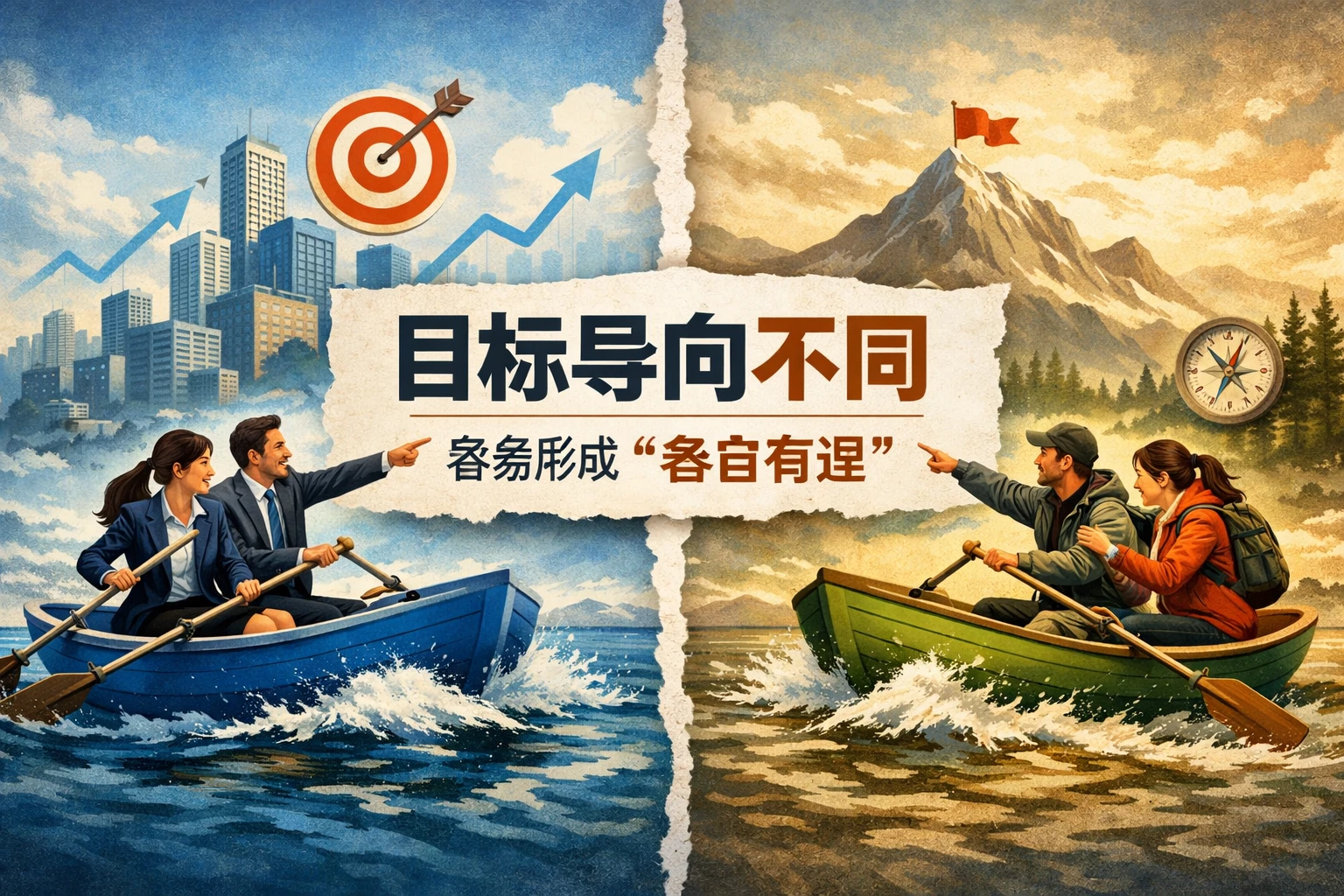 目标导向不同，容易形成“各自有理”