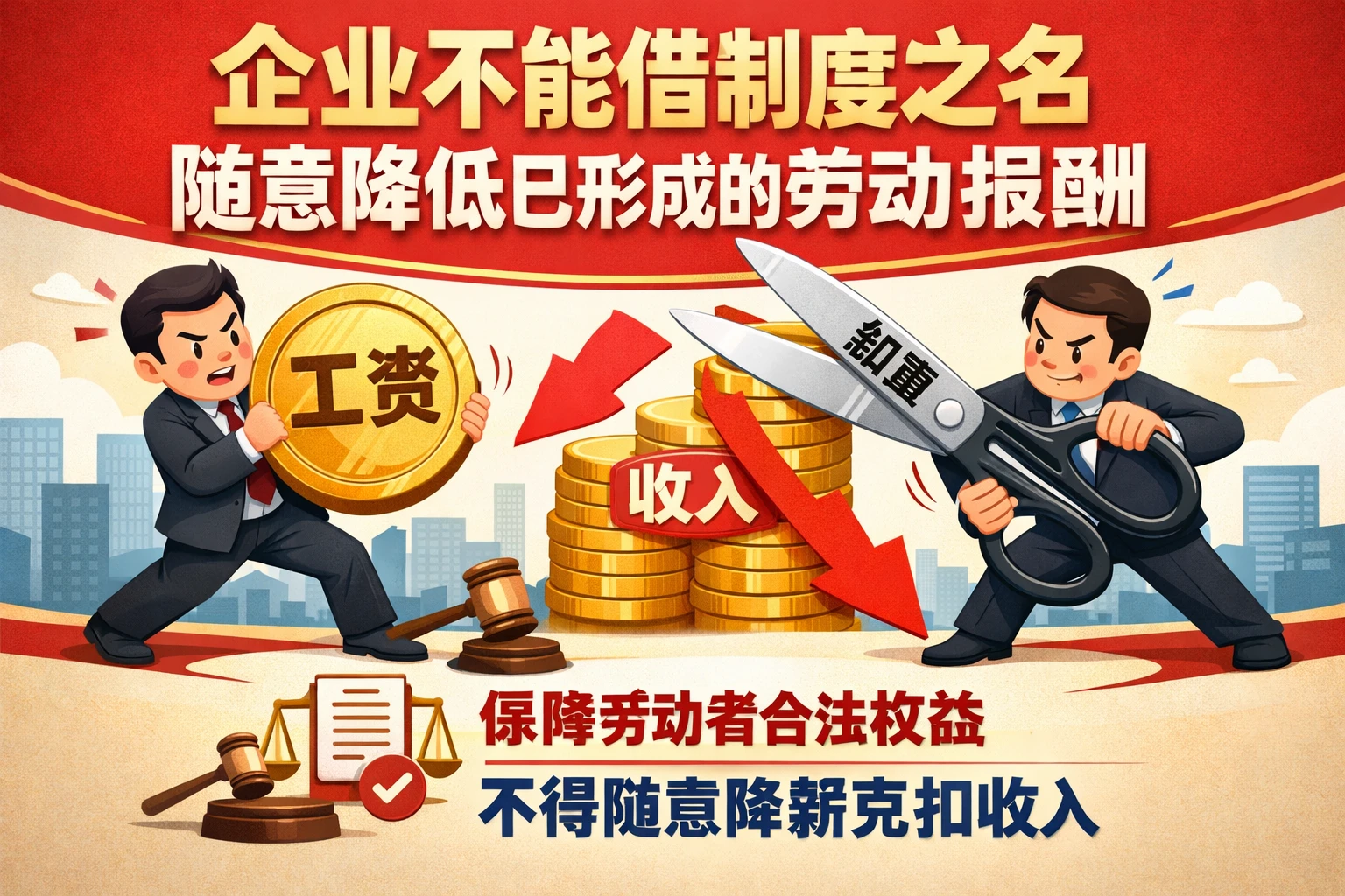 企业不能借制度之名随意降低已形成的劳动报酬