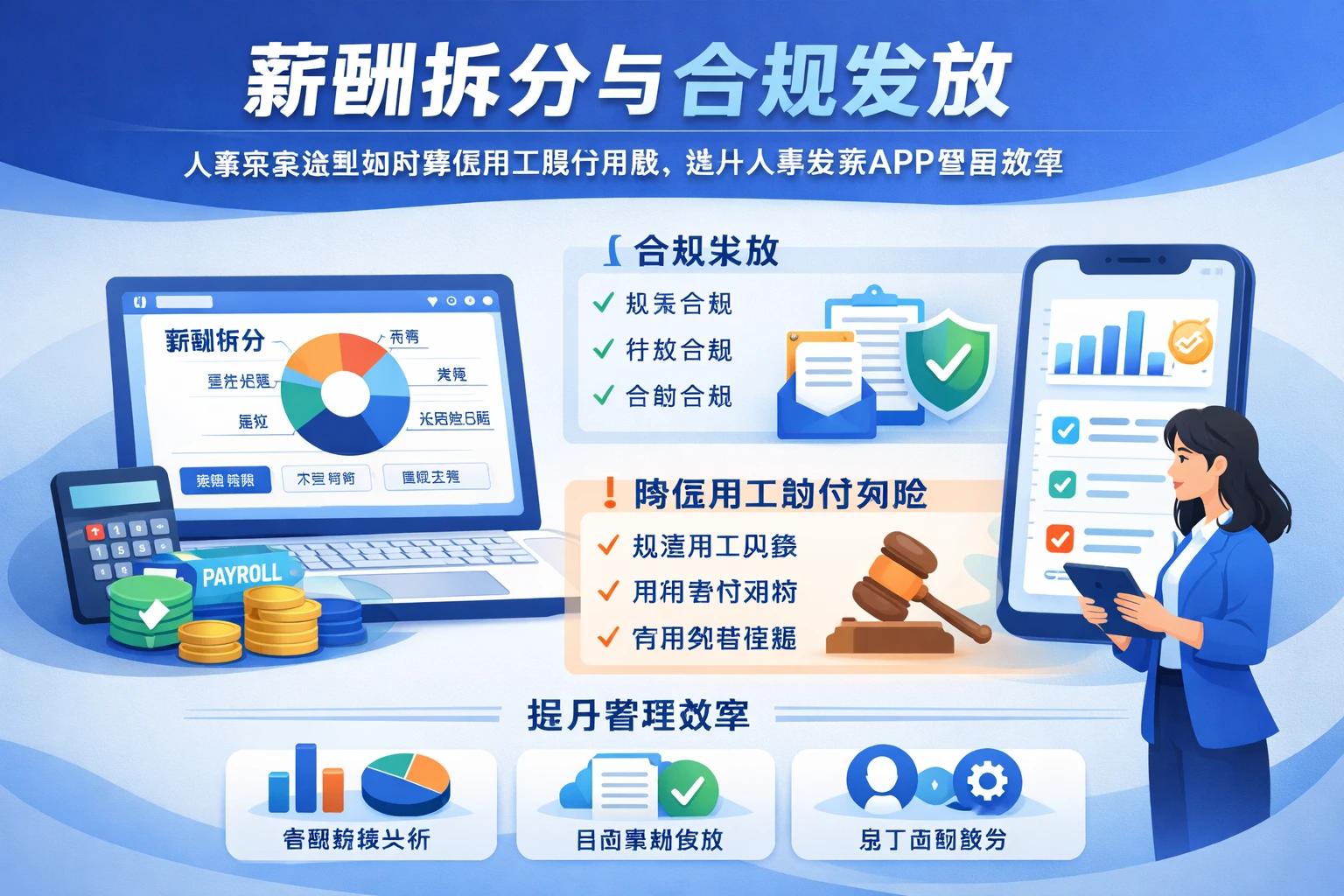 人力资源软件视角下的薪酬拆分与合规发放：人事系统选型如何降低用工赔付风险，提升人事系统APP管理效率