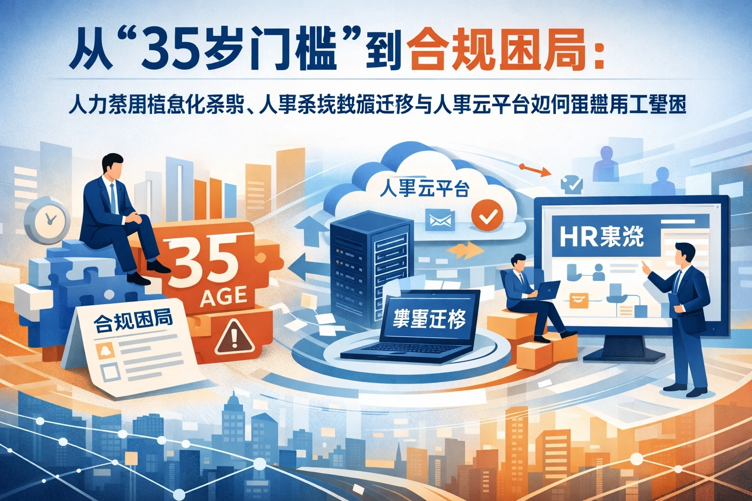 从“35岁门槛”到合规困局:人力资源信息化系统、人事系统数据迁移与人事云平台如何重塑用工管理