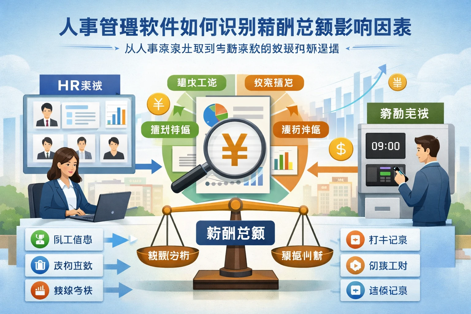 人事管理软件如何识别薪酬总额影响因素：从人事系统升级到考勤系统的数据判断逻辑