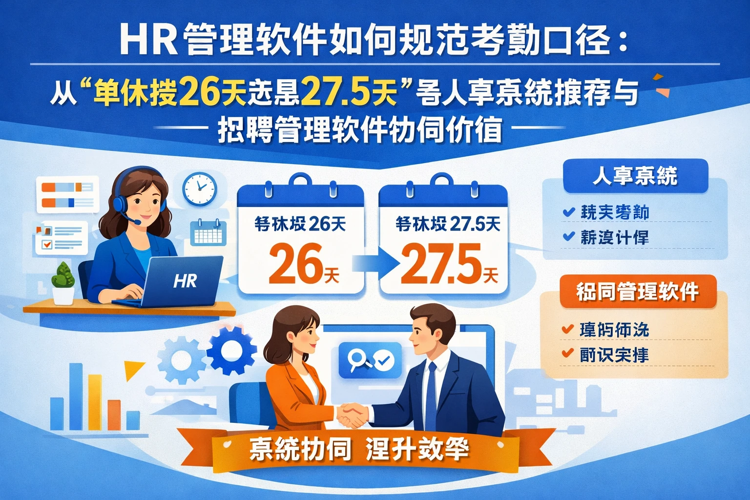 HR管理软件如何规范考勤口径：从“单休按26天还是27.5天”看人事系统推荐与招聘管理软件协同价值