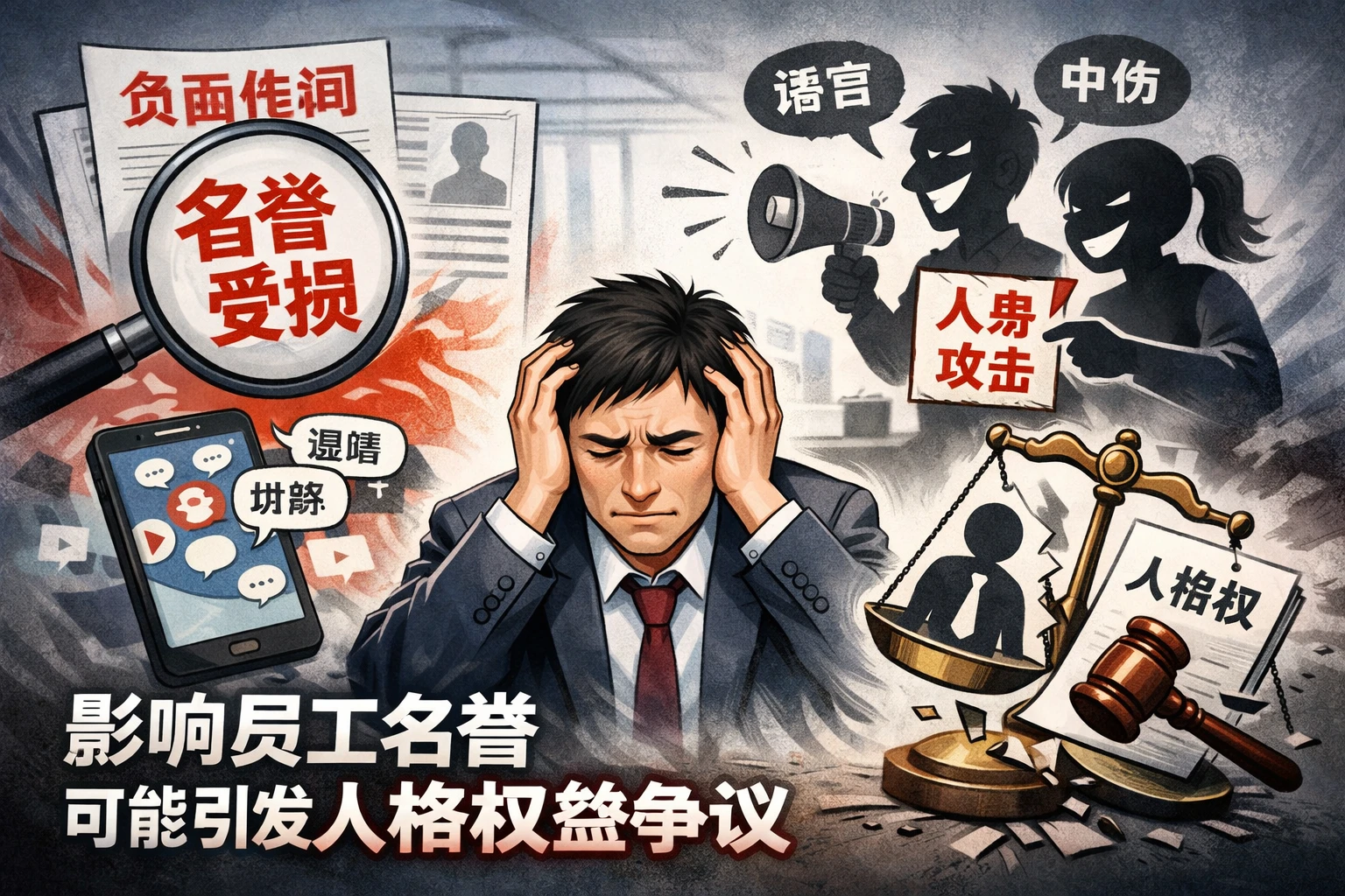 影响员工名誉,可能引发人格权益争议