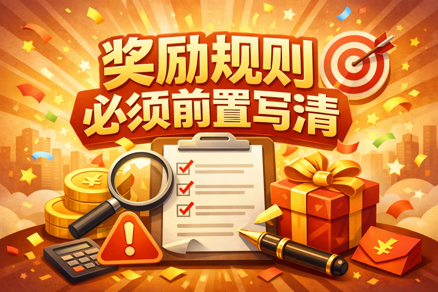 奖励规则必须前置写清