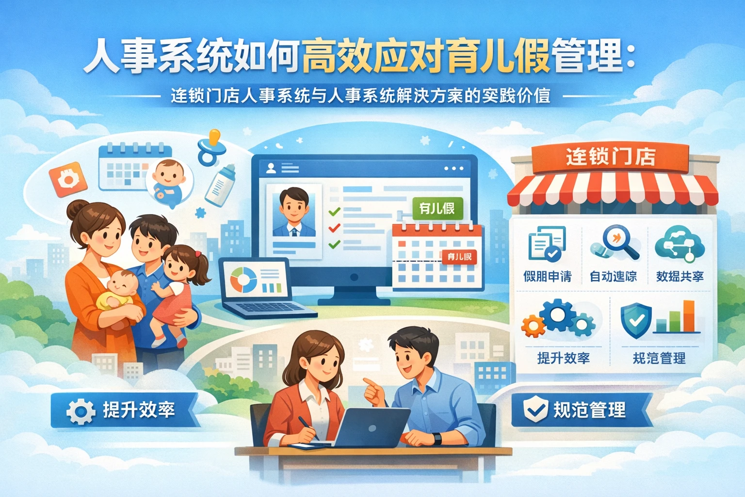人事系统如何高效应对育儿假管理:连锁门店人事系统与人事系统解决方案的实践价值