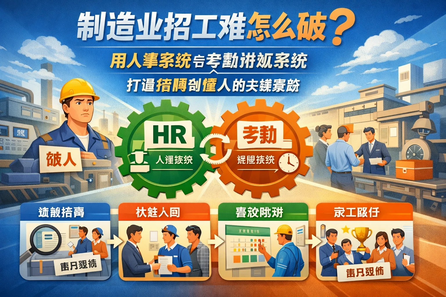 制造业招工难怎么破?用人事系统与考勤排班系统打通招聘到留人的关键链路
